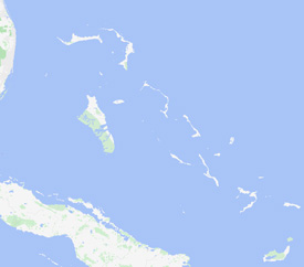 Range map of Anolis fairchildi